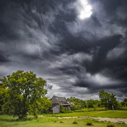 Old Barn on a Stormy Day