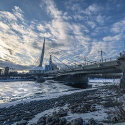 Winter on the Esplanade Riel