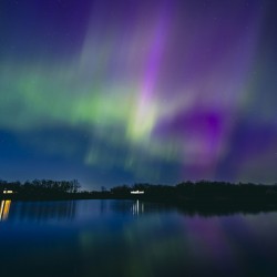 Northern Lights on the Lake