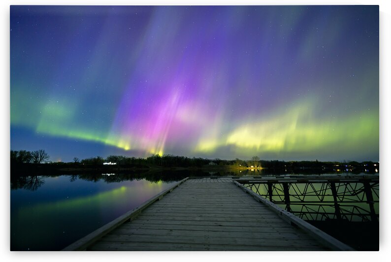 Auroras at the Dock by Marc Gilbert Photography