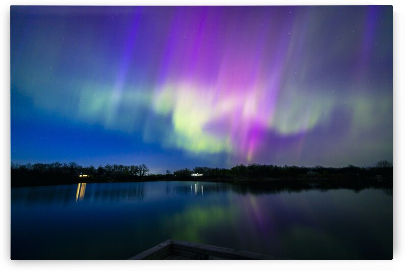 Auroras by the Lake by Marc Gilbert Photography
