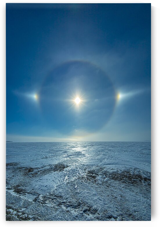 Sundog on Ice by Marc Gilbert Photography