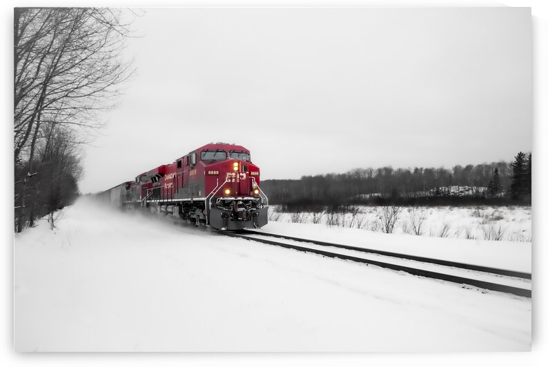 Train After Snowstorm by Marc Gilbert Photography