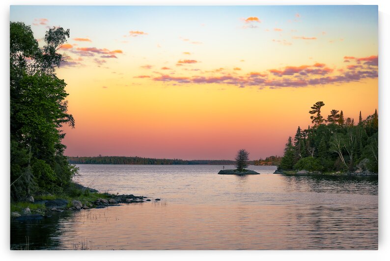 Pastel Sunrise on Shoal Lake by Marc Gilbert Photography