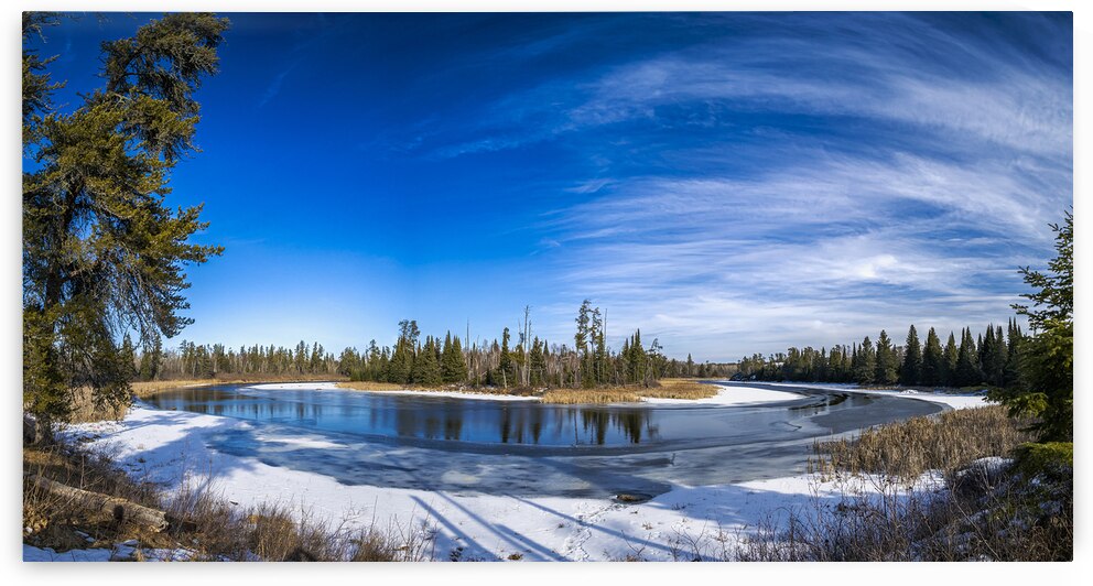 Pine Point Rapids Panorama by Marc Gilbert Photography