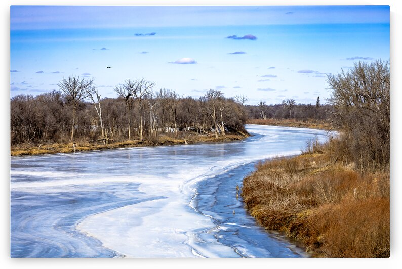 Ice Melt on the Red River by Marc Gilbert Photography