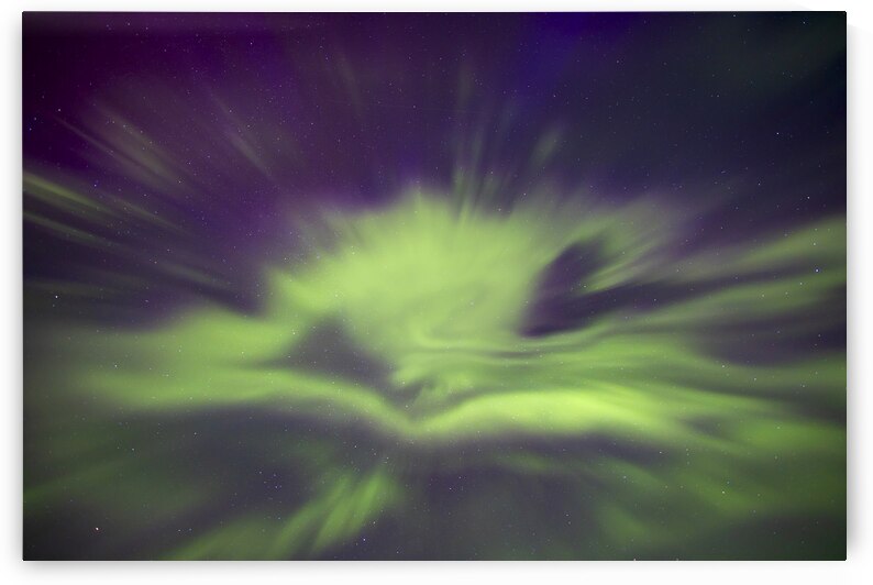 Green and Purple Aurora Burst by Marc Gilbert Photography