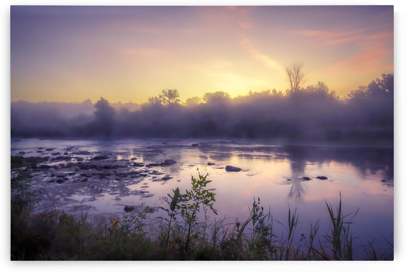 Foggy Sunrise on the Roseau River by Marc Gilbert Photography