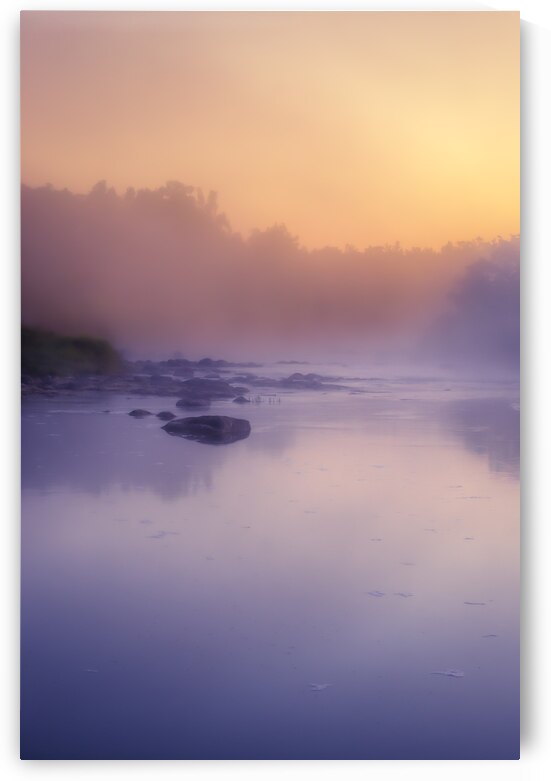 Foggy Sunrise on the Roseau River by Marc Gilbert Photography