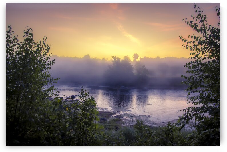 Foggy Sunrise on the Roseau River by Marc Gilbert Photography