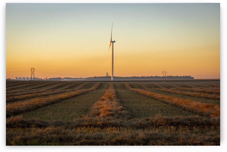 Wind Turbines at Sunset by Marc Gilbert Photography