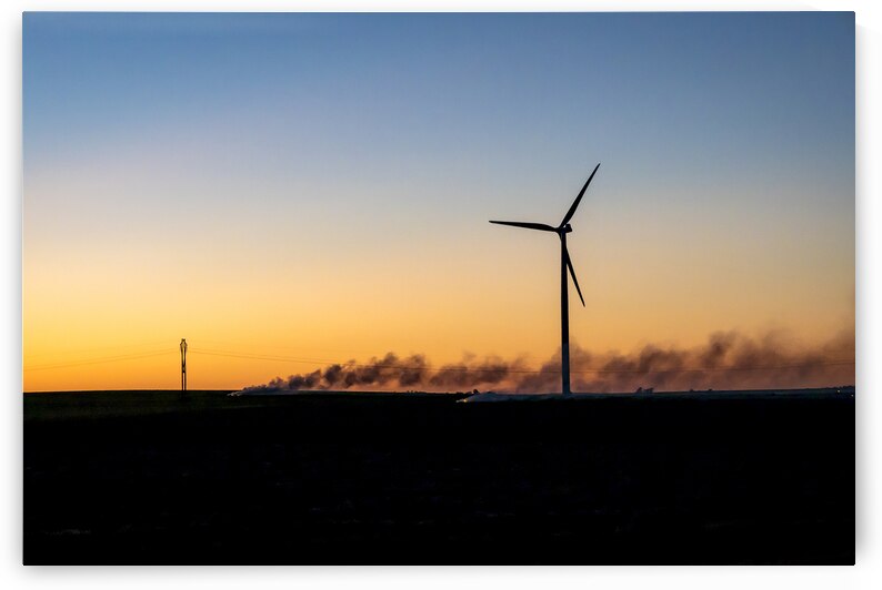 Wind Turbines at Sunset by Marc Gilbert Photography