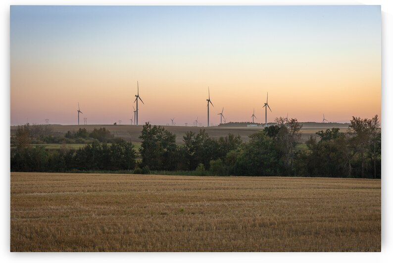 Wind Turbines at Sunset by Marc Gilbert Photography