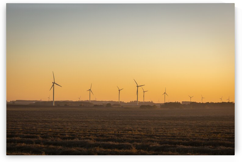Wind Turbines at Sunset by Marc Gilbert Photography