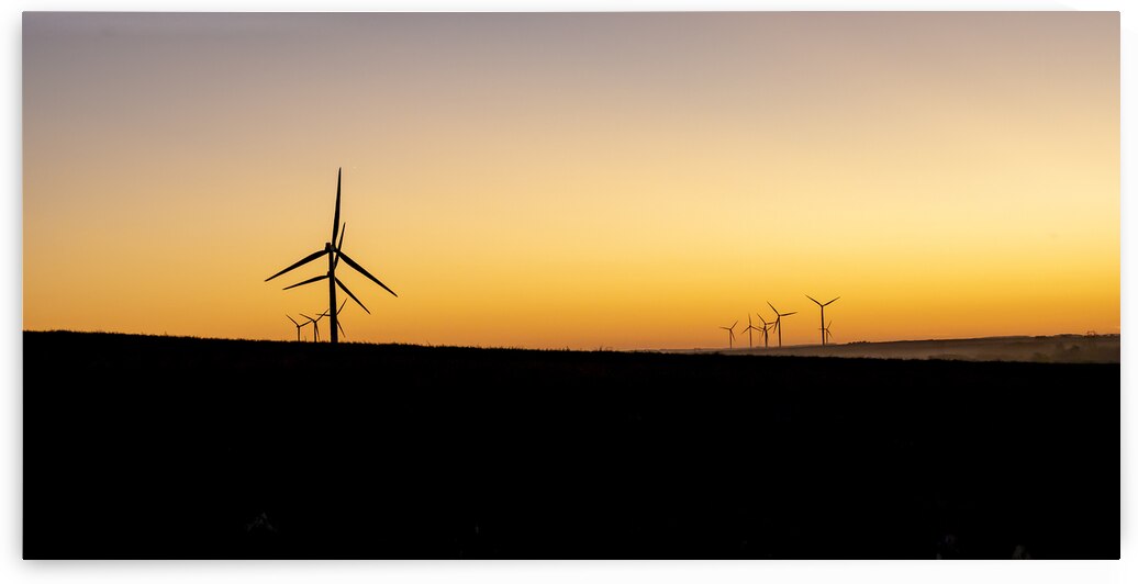 Wind Turbines at Sunset by Marc Gilbert Photography