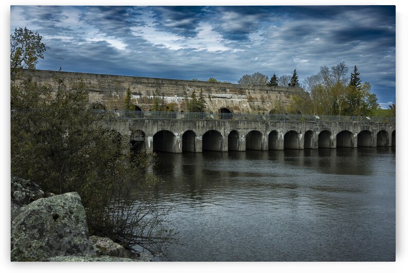 Pinawa Dam on a Cloudy Day by Marc Gilbert Photography