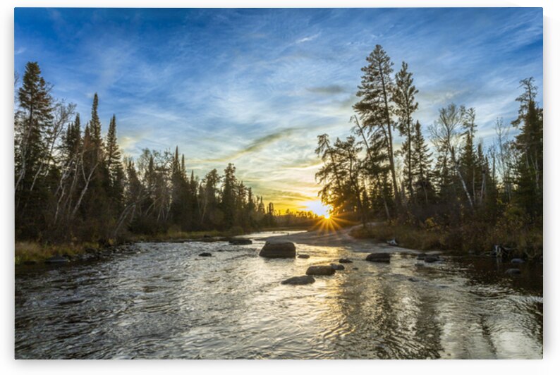 Sunset at Pine Point Rapids by Marc Gilbert Photography