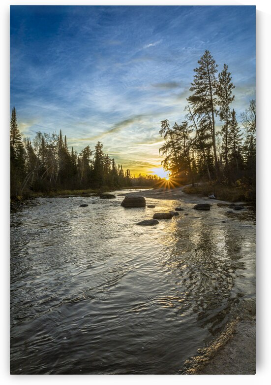 Sunset at Pine Point Rapids by Marc Gilbert Photography