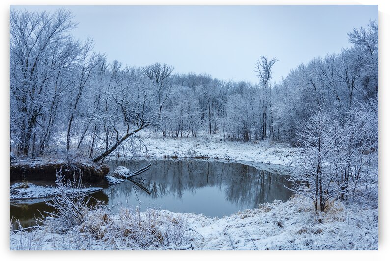 River in First Snowfall by Marc Gilbert Photography