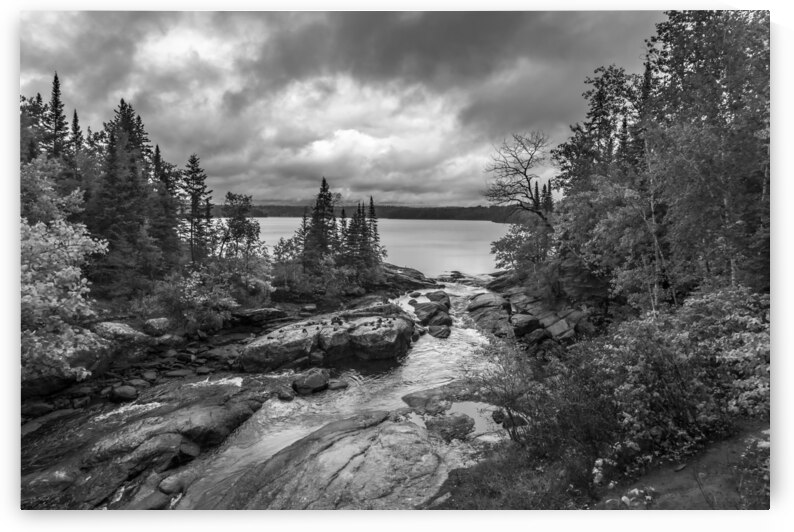 Tulabi Falls on a Rainy Day - B&W by Marc Gilbert Photography