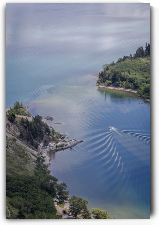 Boating on Waterton Lakes by Marc Gilbert Photography
