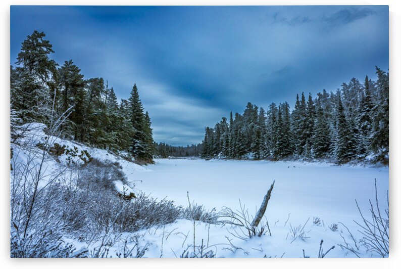 Frozen River Bend by Marc Gilbert Photography