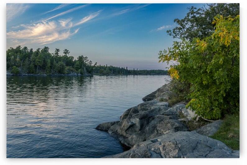 Rocky Shoreline Reflection by Marc Gilbert Photography