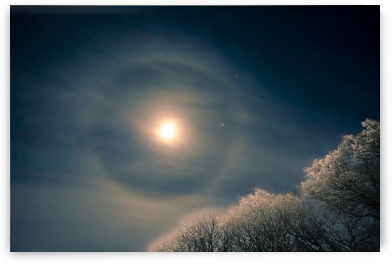 Moon Halo by Marc Gilbert Photography