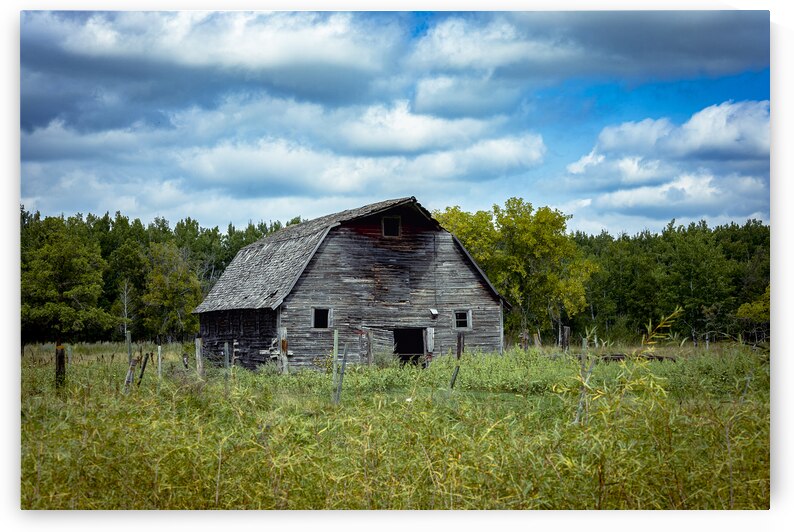 Old Barn on a Cloudy Day by Marc Gilbert Photography