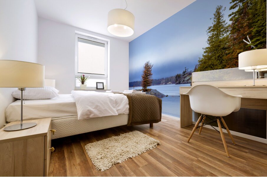 Tree on a Shoal Mural print