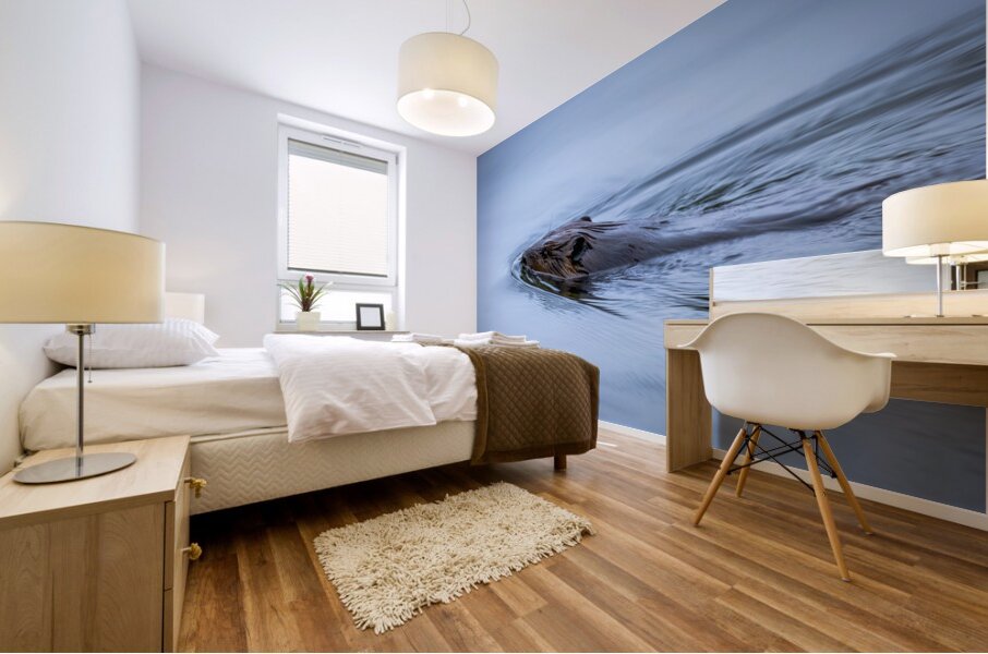 Beaver On still Waters Mural print