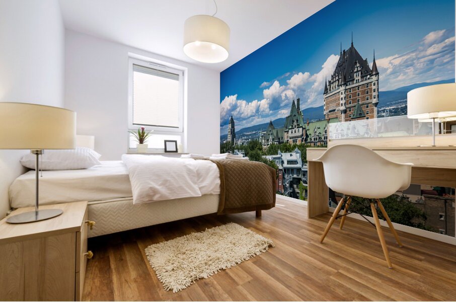 Old Quebec City Skyline Mural print