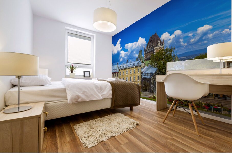 Old Quebec City Panorama Mural print
