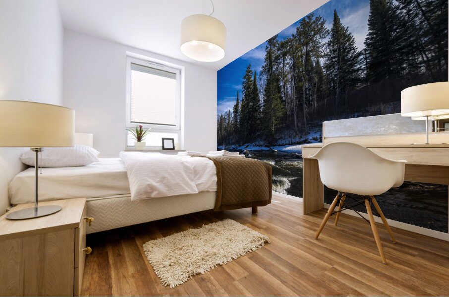 Pine Point Rapids Mural print