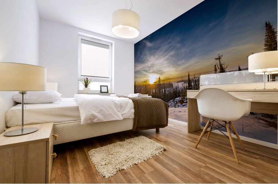 Falcon Lake Sunset Mural print