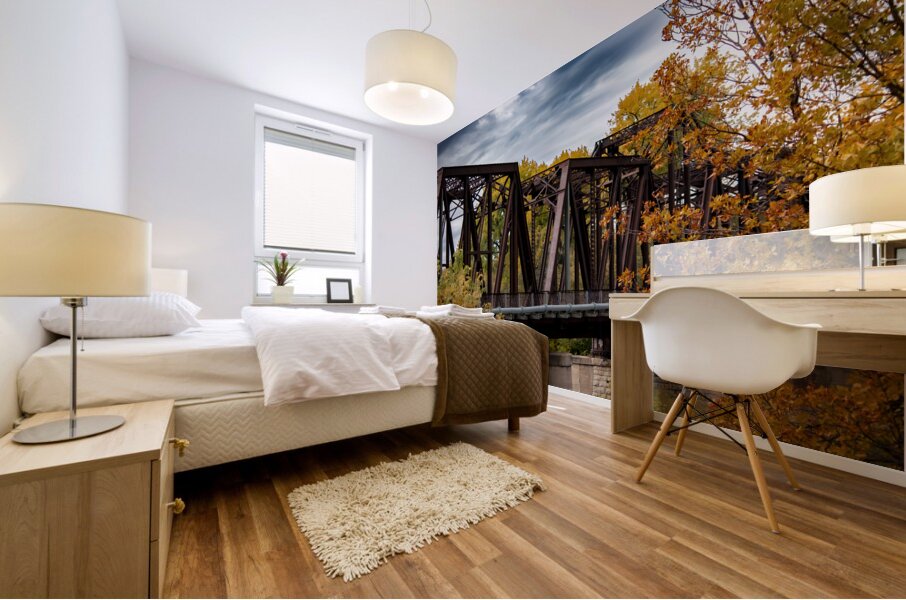 Emerson Train Bridge Mural print