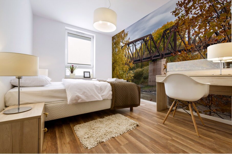 Emerson Train Bridge Mural print