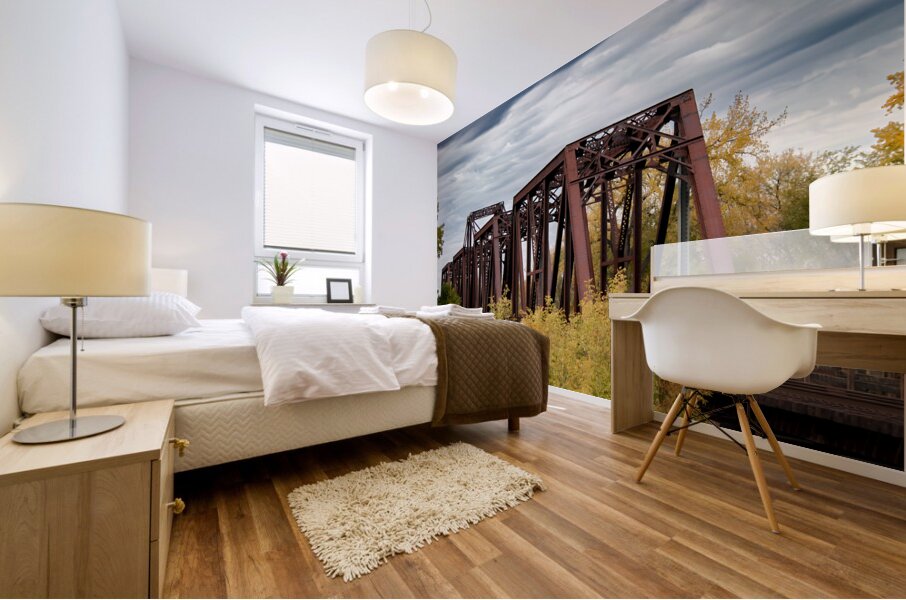 Emerson Train Bridge Mural print