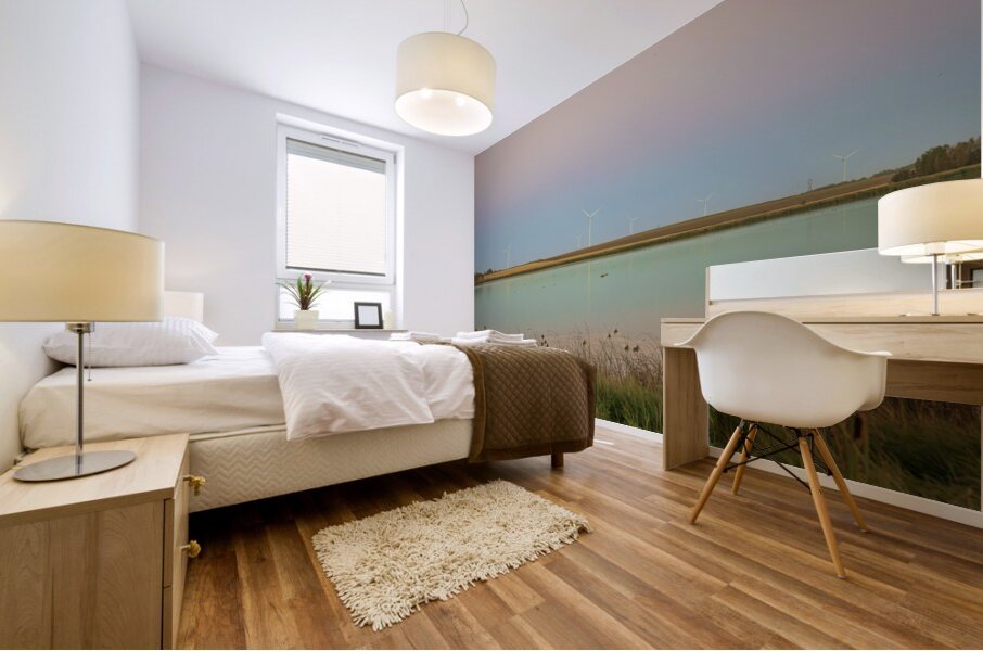 Wind Turbines Reflection Mural print