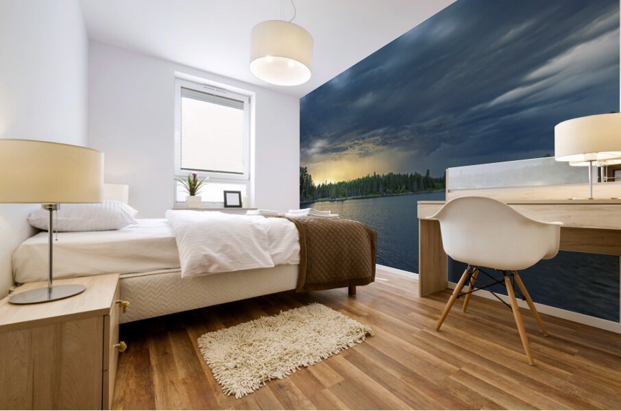 Moody Sunset Panorama Mural print