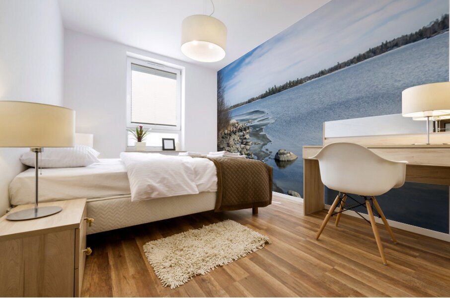 Serenity by the Shore Mural print