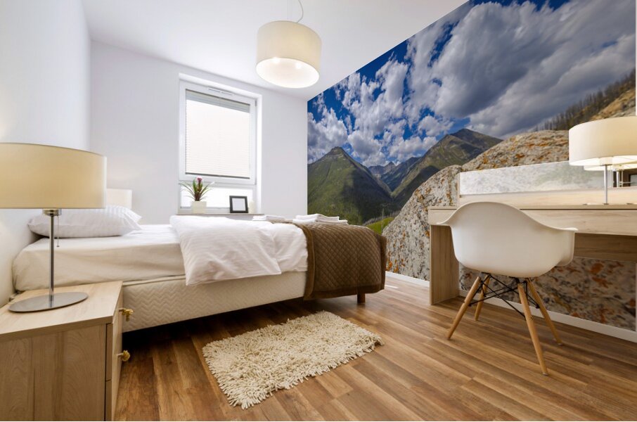 Mountains of Waterton Mural print