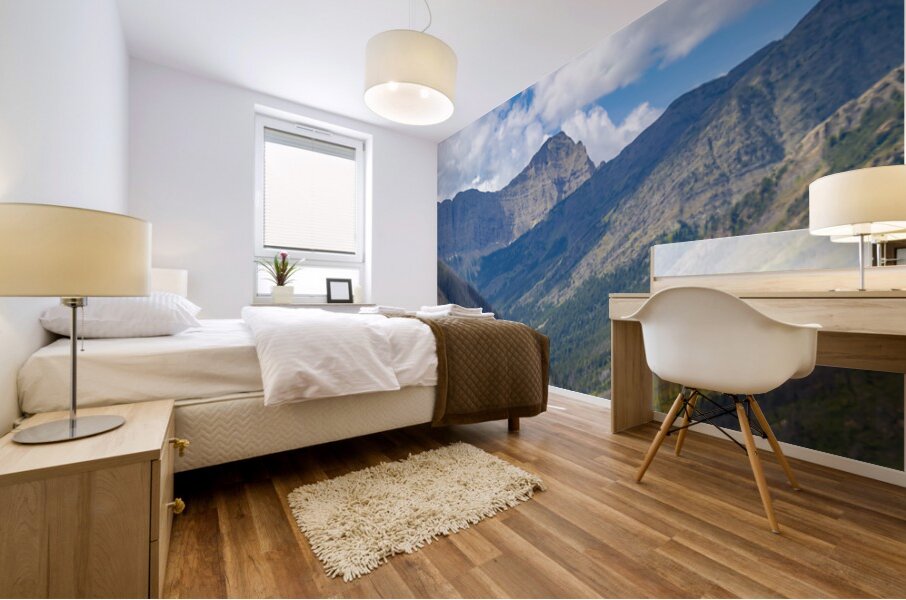 The Mountains of Waterton Mural print