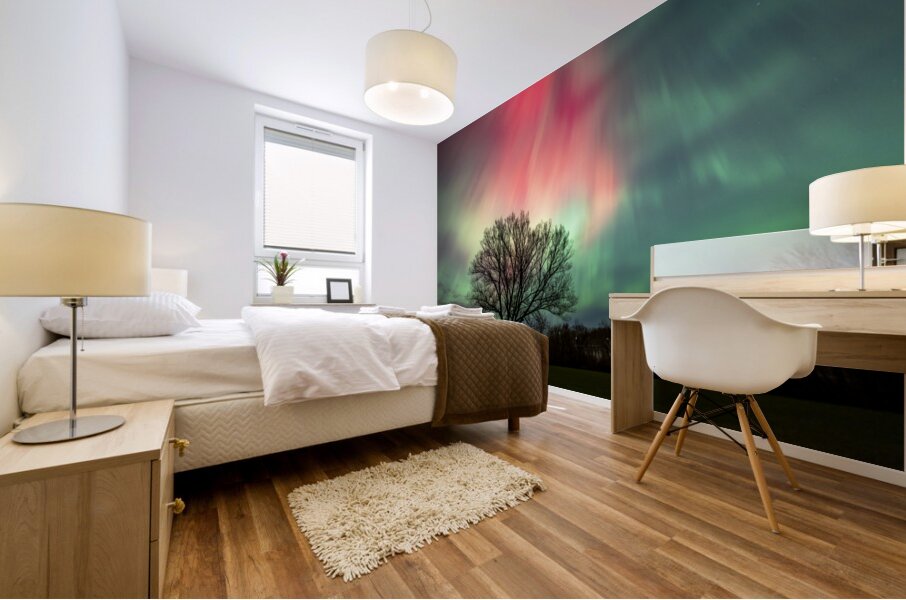 Cosmic Flames Mural print