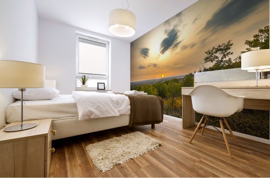 Fall Sunset Mural print