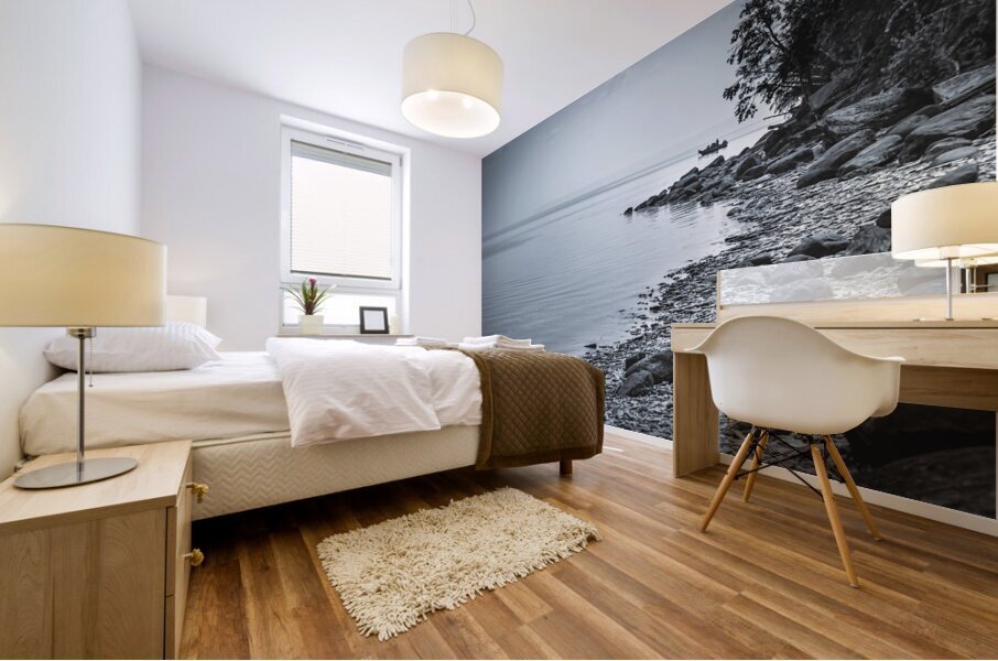 Heclas Coastline - Monochrome Mural print