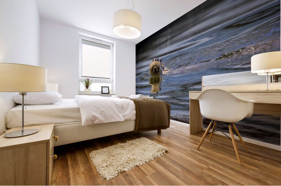 Otter Mural print