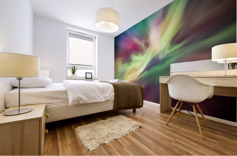 Kaleidoscope Auroras Mural print