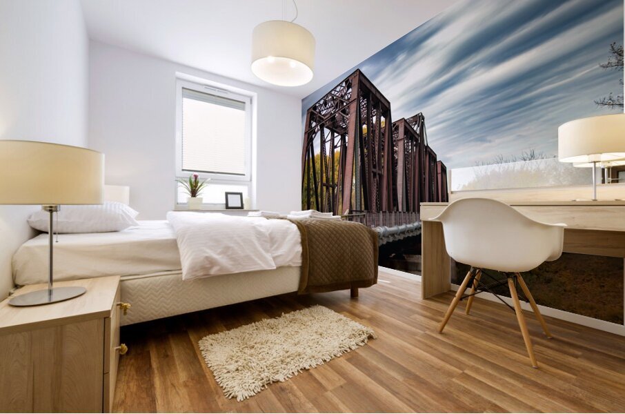 Emerson Train Bridge Mural print