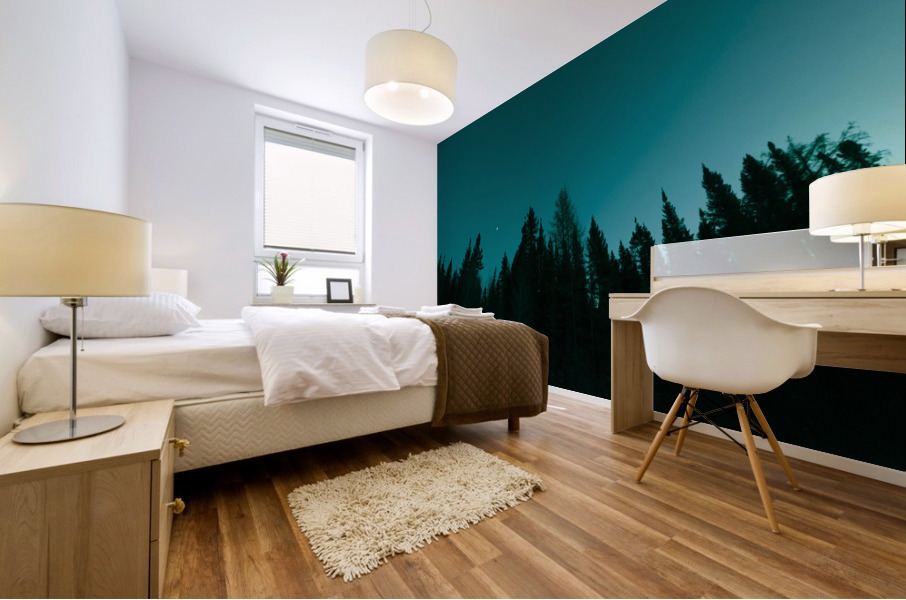 Boreal Silhouette Mural print